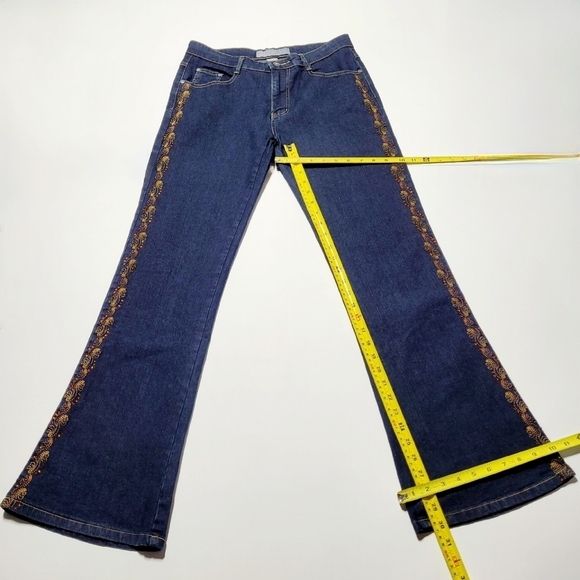 COS Beaded & Embroidered High Rise Stretch Bootcut Jeans (8) - Picture 10 of 10
